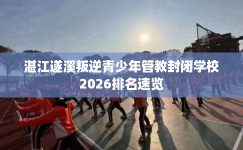 湛江遂溪叛逆青少年管教封闭学校2026排名速览