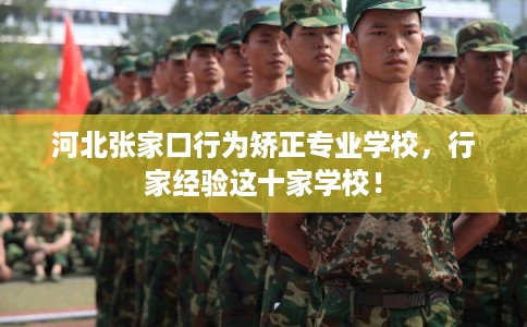 河北张家口行为矫正专业学校，行家经验这十家学校！