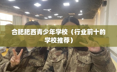 合肥肥西青少年学校（行业前十的学校推荐）