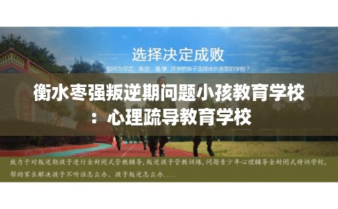 衡水枣强叛逆期问题小孩教育学校：心理疏导教育学校