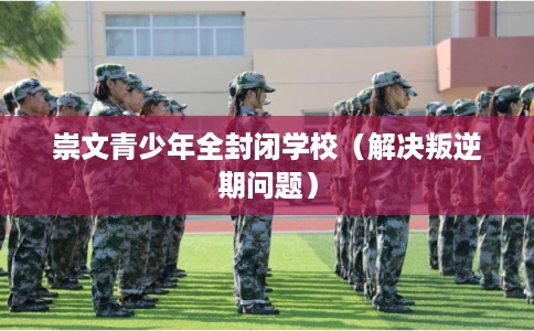 崇文青少年全封闭学校（解决叛逆期问题）