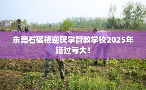 东莞石碣叛逆厌学管教学校2025年错过亏大！