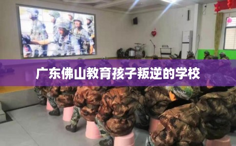 广东佛山教育孩子叛逆的学校
