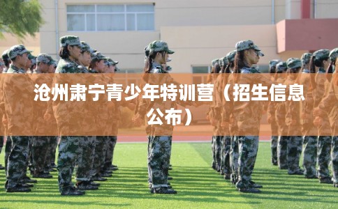 沧州肃宁青少年特训营(招生信息公布) 沧州肃宁青少年特训营(招生信息公布)