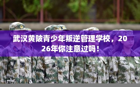 武汉黄陂青少年叛逆管理学校，2026年你注意过吗！
