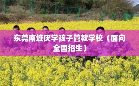 东莞南城厌学孩子管教学校（面向全国招生）