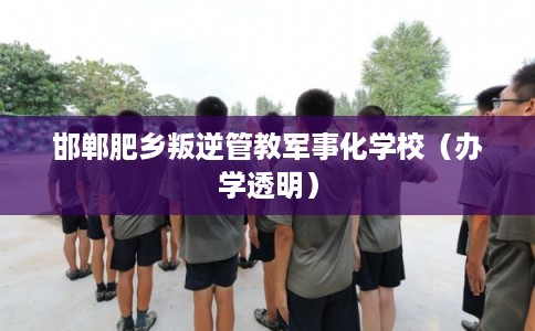 邯郸肥乡叛逆管教军事化学校（办学透明）