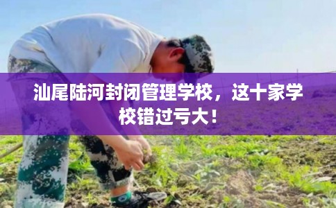 汕尾陆河封闭管理学校，这十家学校错过亏大！