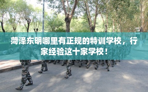 菏泽东明哪里有正规的特训学校,行家经验这十家学校! 菏泽东明哪里有正规的特训学校,行家经验这十家学校!