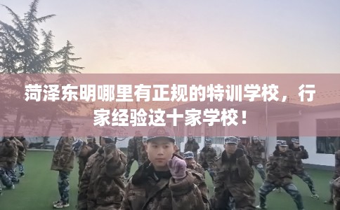 菏泽东明哪里有正规的特训学校，行家经验这十家学校！