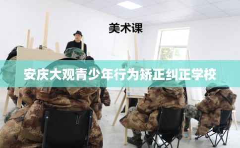 安庆大观青少年行为矫正纠正学校
