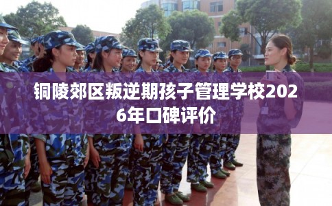 铜陵郊区叛逆期孩子管理学校2026年口碑评价