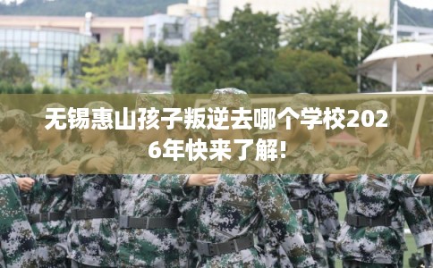 无锡惠山孩子叛逆去哪个学校2026年快来了解!