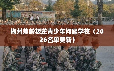 梅州蕉岭叛逆青少年问题学校（2026名单更新）