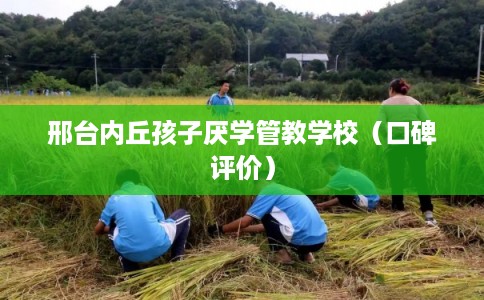 邢台内丘孩子厌学管教学校（口碑评价）