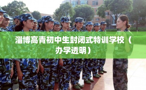 淄博高青初中生封闭式特训学校（办学透明）