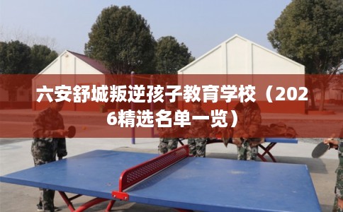 六安舒城叛逆孩子教育学校（2026精选名单一览）