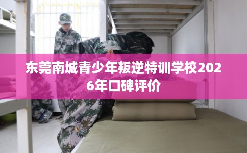 东莞南城青少年叛逆特训学校2026年口碑评价