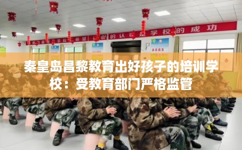 秦皇岛昌黎教育出好孩子的培训学校：受教育部门严格监管