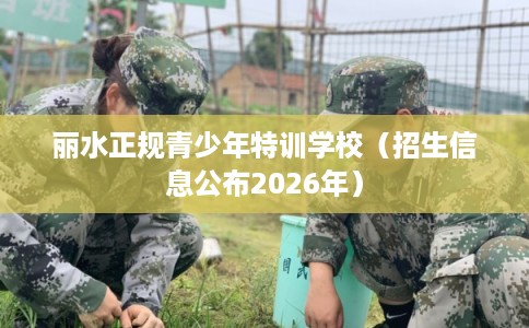 丽水正规青少年特训学校（招生信息公布2026年）