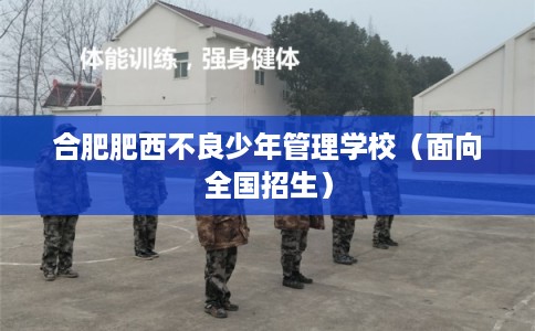 合肥肥西不良少年管理学校（面向全国招生）