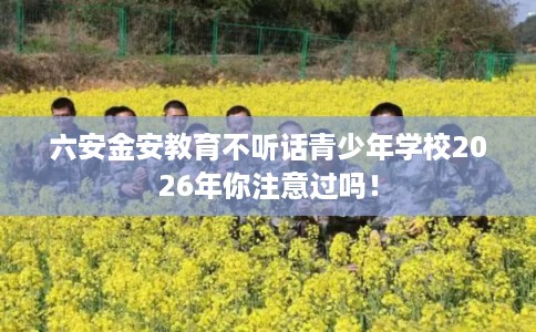 六安金安教育不听话青少年学校2026年你注意过吗! 六安金安教育不听话青少年学校2026年你注意过吗!