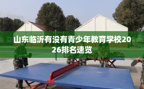 山东临沂有没有青少年教育学校2026排名速览