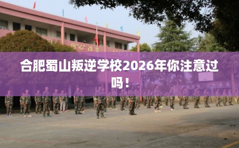 合肥蜀山叛逆学校2026年你注意过吗! 合肥蜀山叛逆学校2026年你注意过吗!