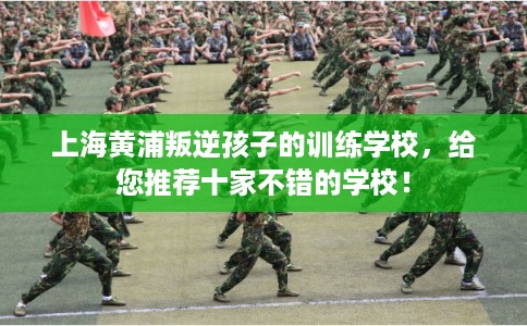 上海黄浦叛逆孩子的训练学校，给您推荐十家不错的学校！