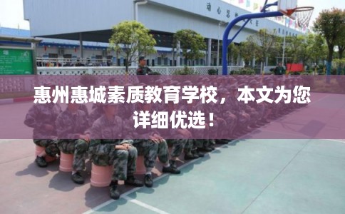 惠州惠城素质教育学校，本文为您详细优选！