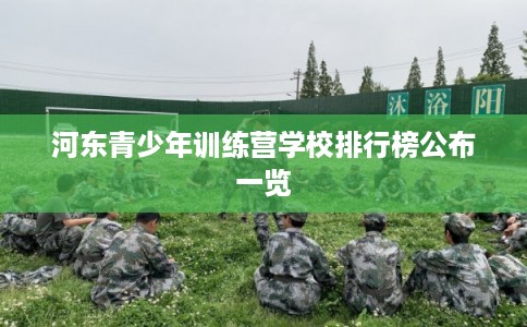 河东青少年训练营学校排行榜公布一览
