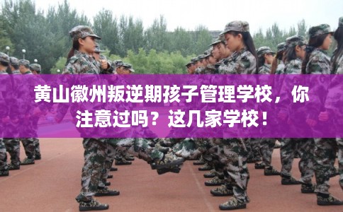 黄山徽州叛逆期孩子管理学校，你注意过吗？这几家学校！