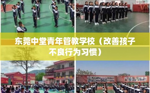 东莞中堂青年管教学校（改善孩子不良行为习惯）