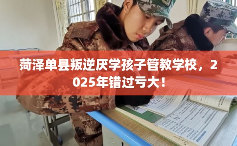 菏泽单县叛逆厌学孩子管教学校，2025年错过亏大！