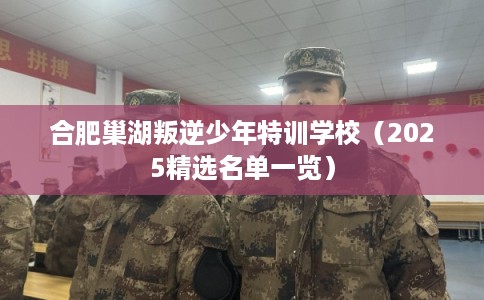 合肥巢湖叛逆少年特训学校（2025精选名单一览）