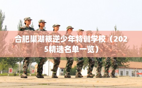 合肥巢湖叛逆少年特训学校（2025精选名单一览）