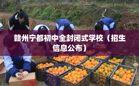 赣州宁都初中全封闭式学校（招生信息公布）