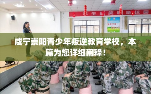 咸宁崇阳青少年叛逆教育学校，本篇为您详细阐释！