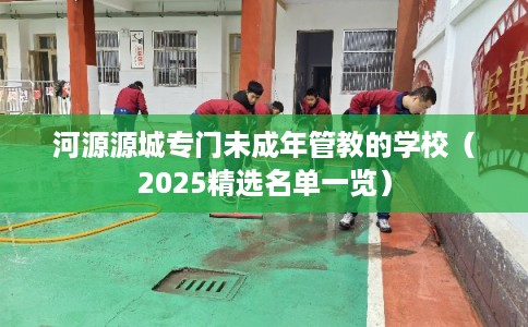 河源源城专门未成年管教的学校（2025精选名单一览）