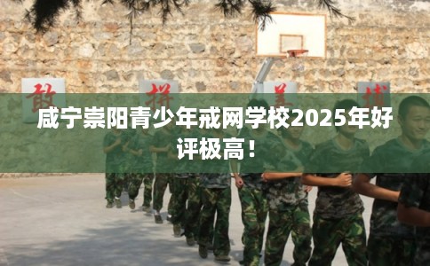 咸宁崇阳青少年戒网学校2025年好评极高！