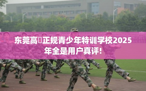 东莞高埗正规青少年特训学校2025年全是用户真评!