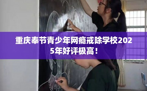 重庆奉节青少年网瘾戒除学校2025年好评极高！