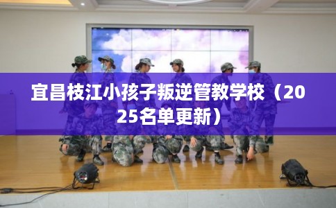 宜昌枝江小孩子叛逆管教学校（2025名单更新）