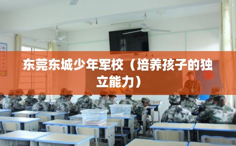 东莞东城少年军校（培养孩子的独立能力）