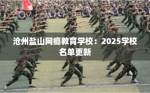 沧州盐山网瘾教育学校：2025学校名单更新