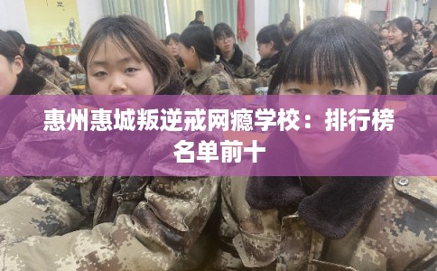 惠州惠城叛逆戒网瘾学校：排行榜名单前十