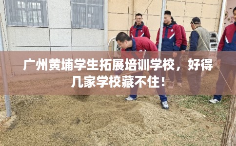 广州黄埔学生拓展培训学校,好得几家学校藏不住! 广州黄埔学生拓展培训学校,好得几家学校藏不住!