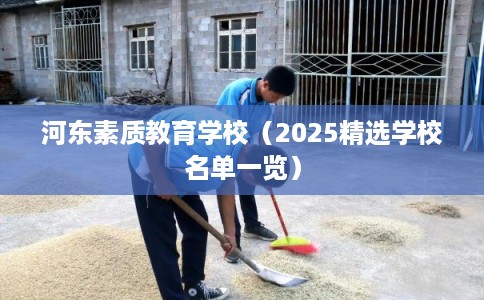 河东素质教育学校(2025精选学校名单一览) 河东素质教育学校(2025精选学校名单一览)