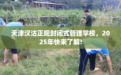 天津汉沽正规封闭式管理学校，2025年快来了解!