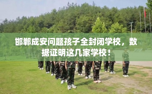 邯郸成安问题孩子全封闭学校，数据证明这几家学校！
